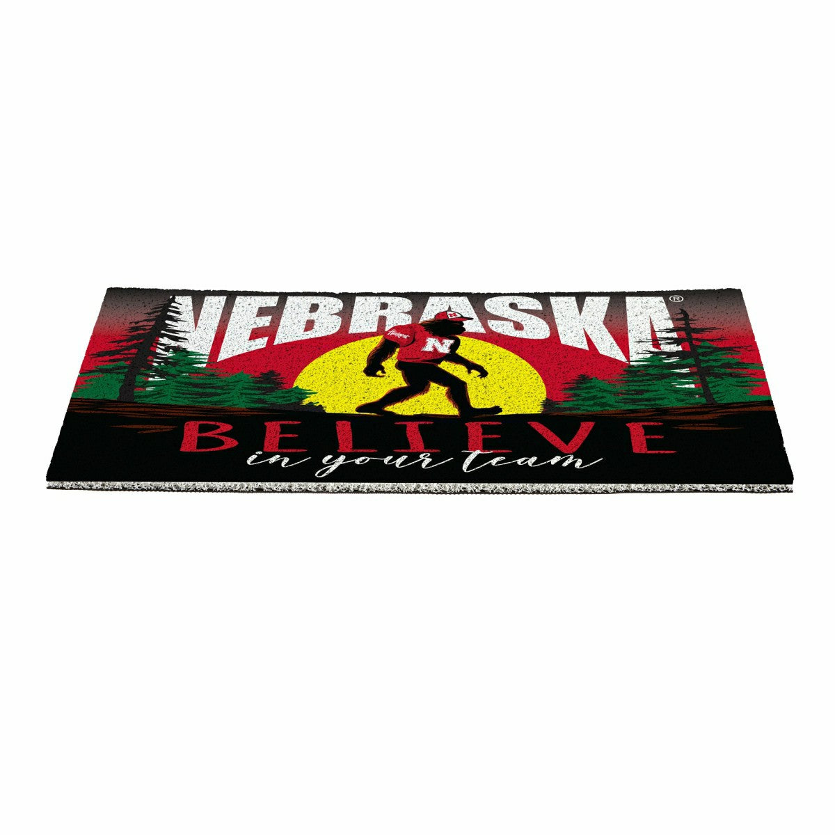 University of Nebraska Bigfoot PVC Mat, 28"x16" - Collegiate
