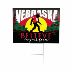 University of Nebraska Yard Sign, Bigfoot - Collegiate Home