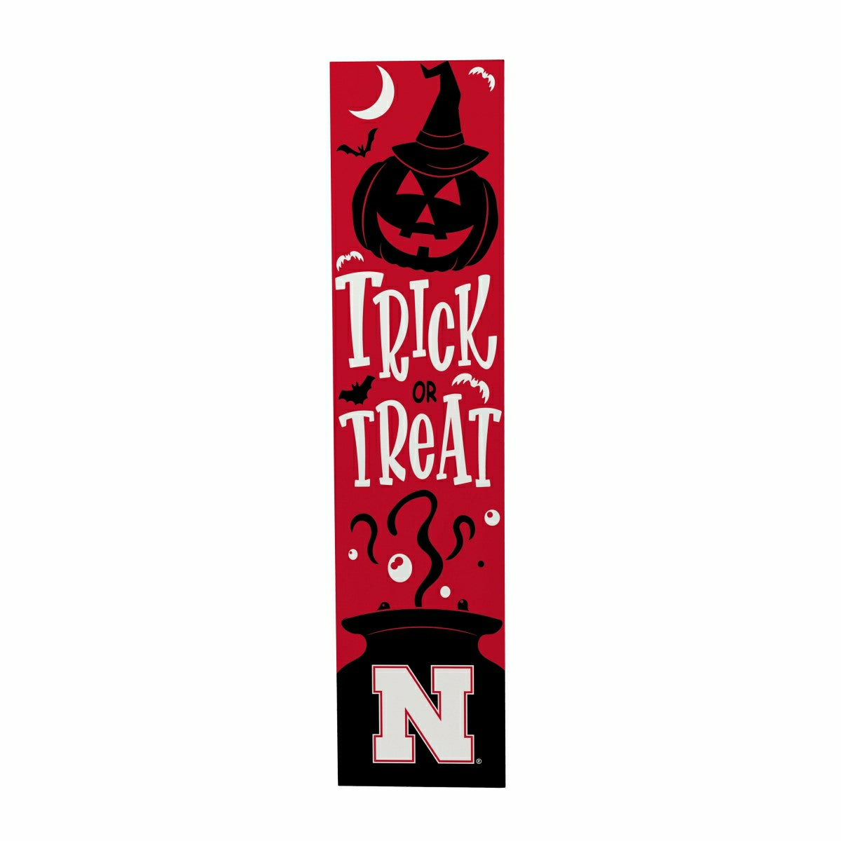 University of Nebraska 47" Double Sided Leaner, Halloween - Collegiate Home