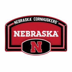 University of Nebraska USA Embossed Steel Wall Sign, 11" x 17" - Collegiate Home