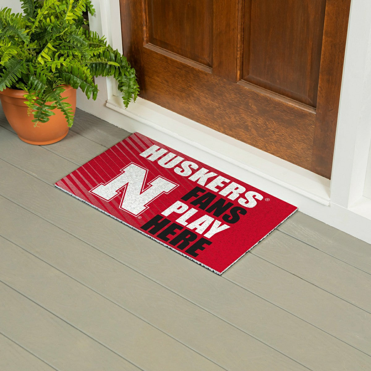 University of Nebraska Fan Mat, 28"x16" - Collegiate