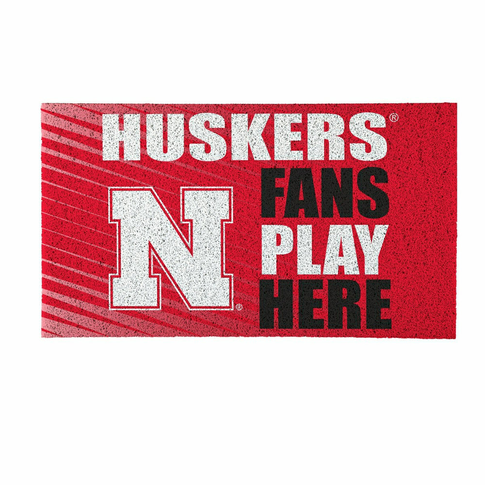 University of Nebraska Fan Mat, 28"x16" - Collegiate