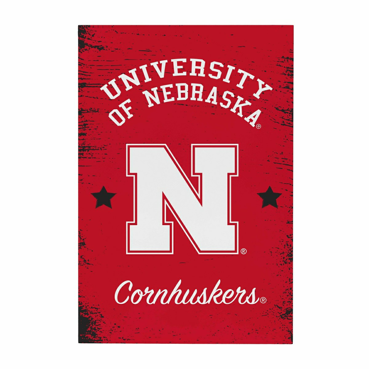 University of Nebraska Wood Wall Sign, 16x24 - Collegiate Home