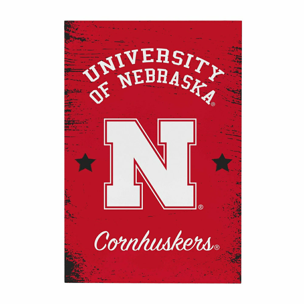 University of Nebraska Wood Wall Sign, 16x24 - Collegiate Home
