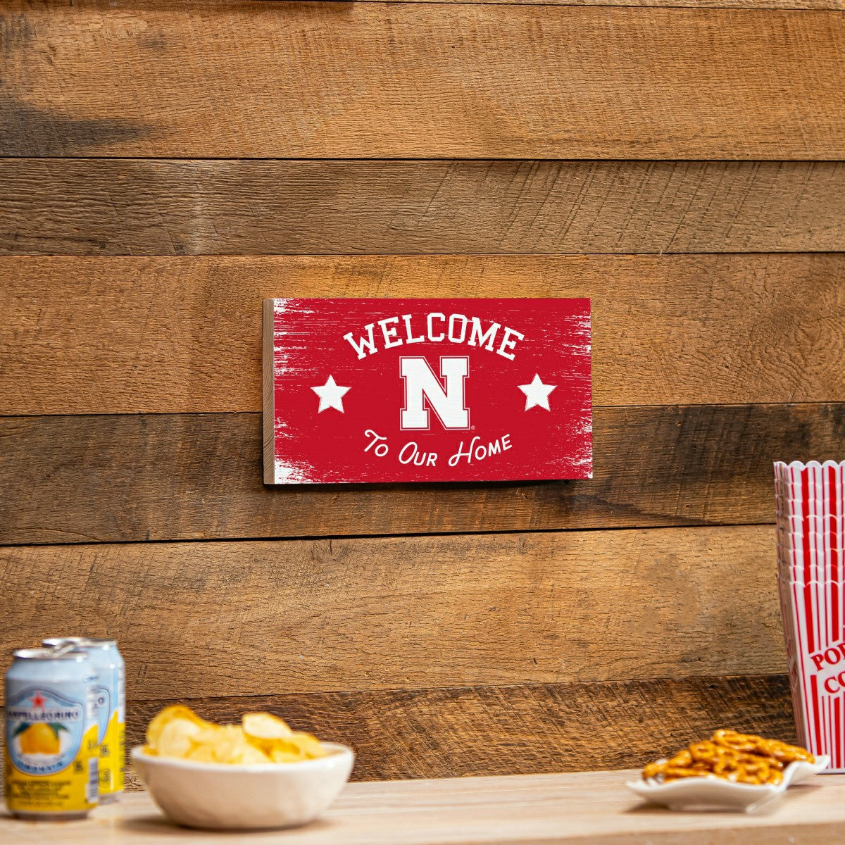 University of Nebraska Wood Wall Sign, 6x11 - Collegiate Home