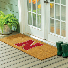 University of Nebraska Extra Large Full Color Coir Mat, 60"x24" - Collegiate