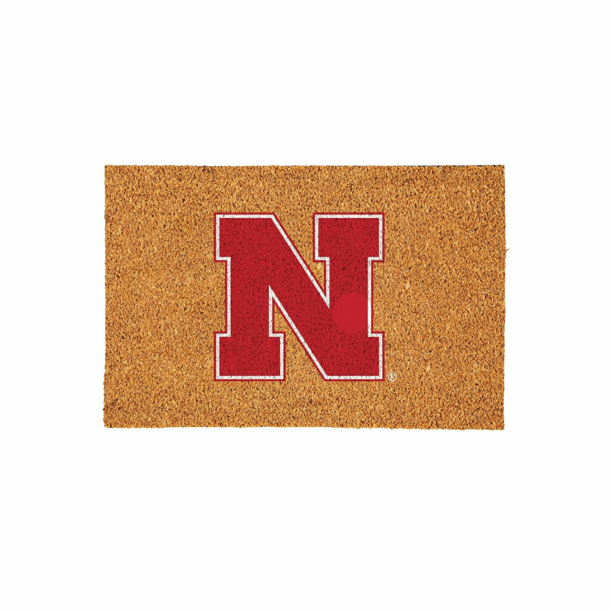 University of Nebraska Large Full Color Coir Mat, 36"x24" - Collegiate