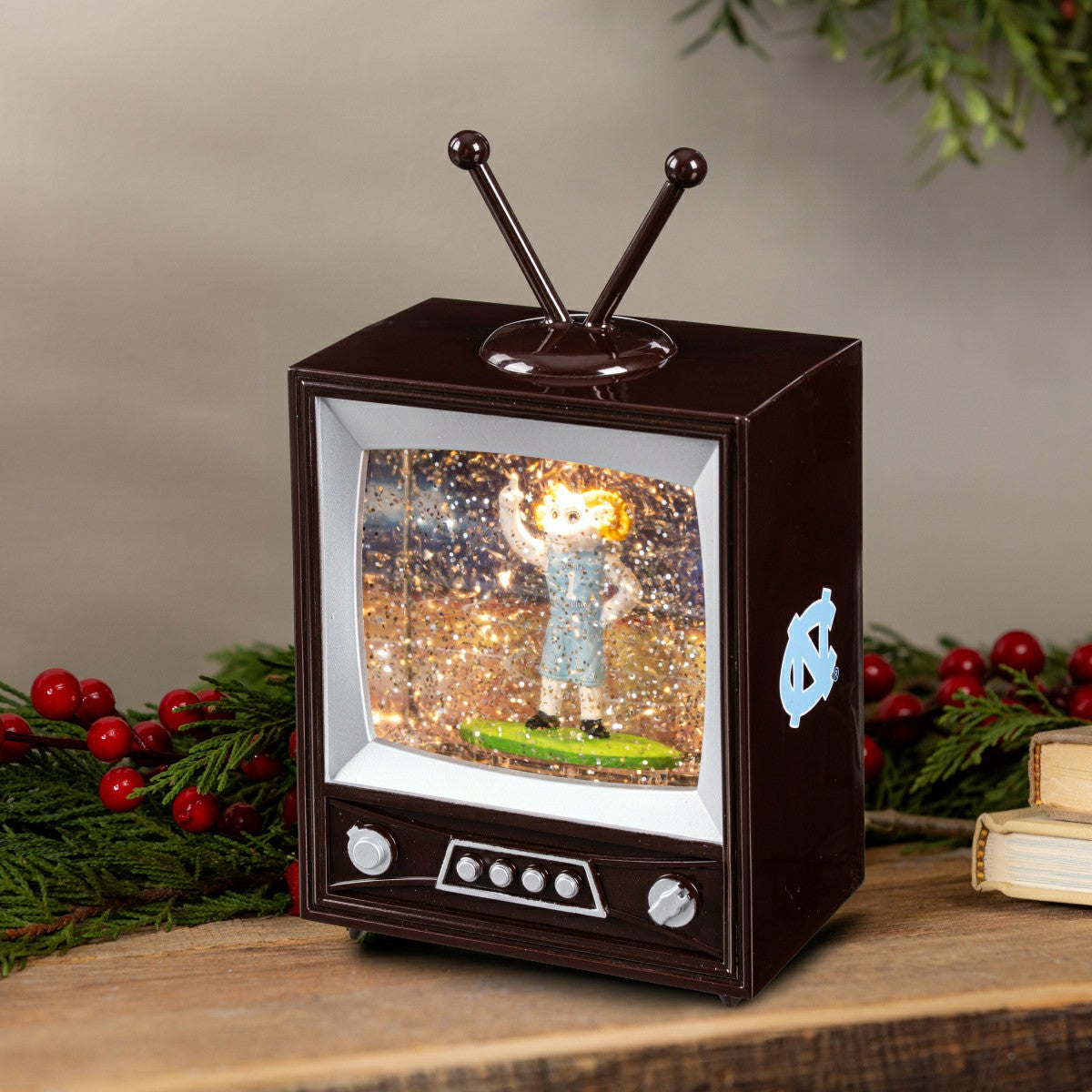 University of North Carolina Vintage TV Water Lantern - Collegiate Home
