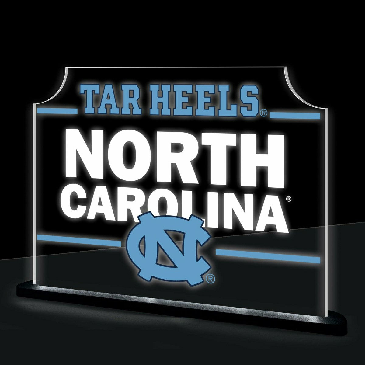 University of North Carolina College Rectangle Desklite LED Decor - Collegiate Home