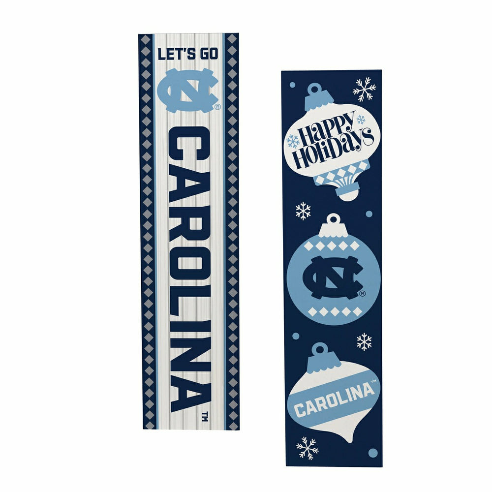 University of North Carolina 47" Double Sided Leaner, Christmas - Collegiate Home