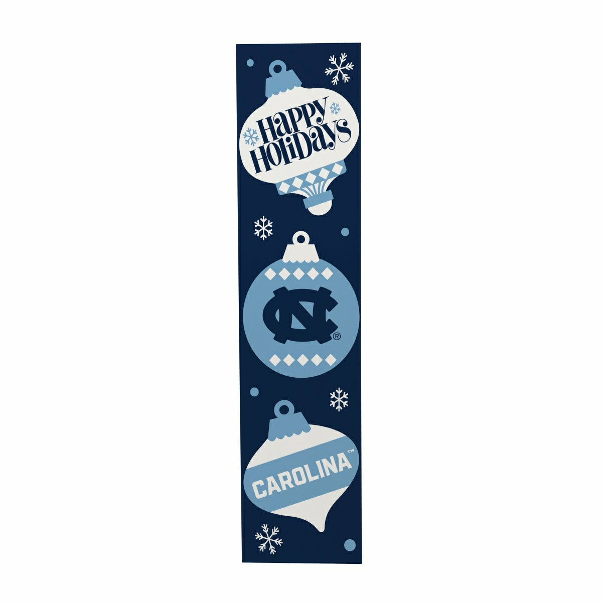University of North Carolina 47" Double Sided Leaner, Christmas - Collegiate Home
