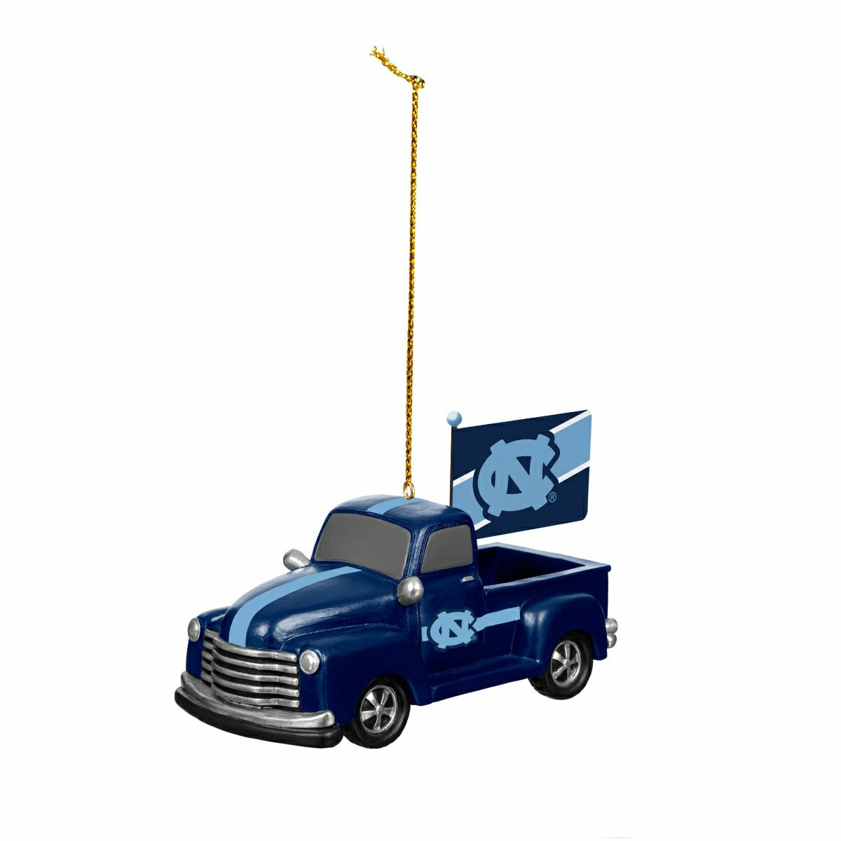 University of North Carolina Rally Truck Ornament, Set of 2 - Collegiate Home