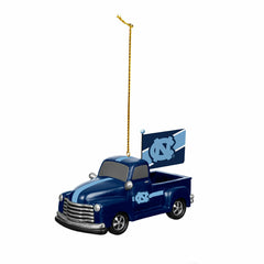 University of North Carolina Rally Truck Ornament, Set of 2 - Collegiate Home