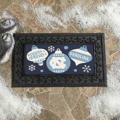 University of North Carolina Holiday Flocked Coir Sassafras Switch Mat - Collegiate
