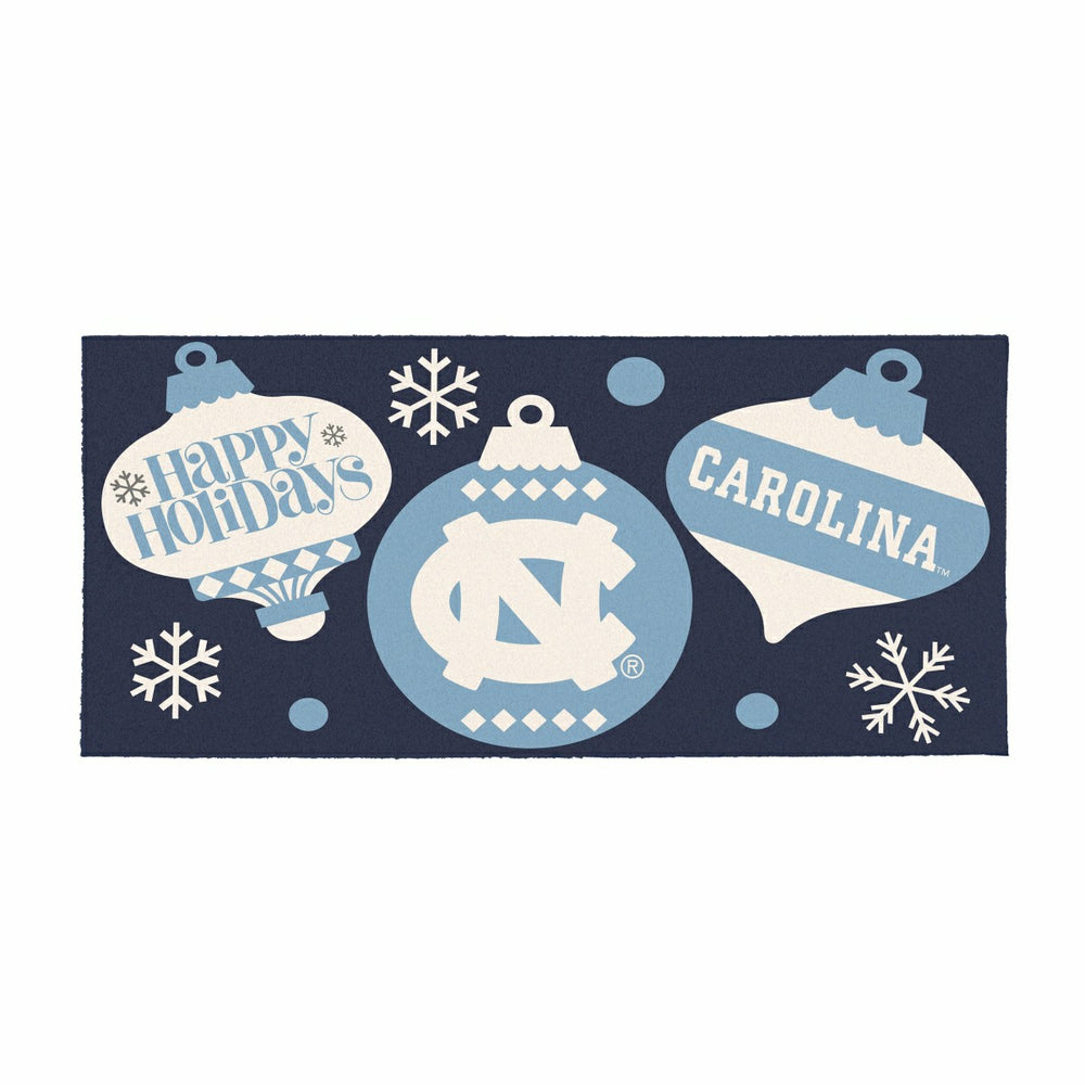University of North Carolina Holiday Flocked Coir Sassafras Switch Mat - Collegiate