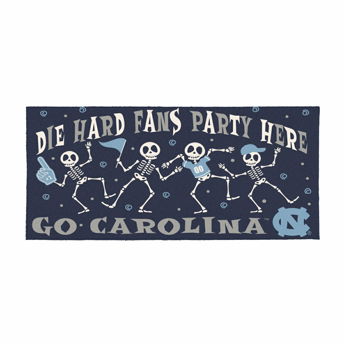 University of North Carolina Flocked Coir Halloween Sassafras Switch M - Collegiate