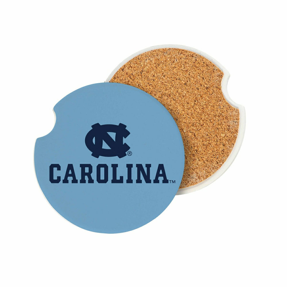 University of North Carolina Car Coaster Set, 2pc - Collegiate Home
