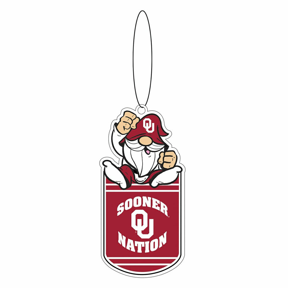 University of Oklahoma Gift Tag Ornament, Gnome Fan - Collegiate Home