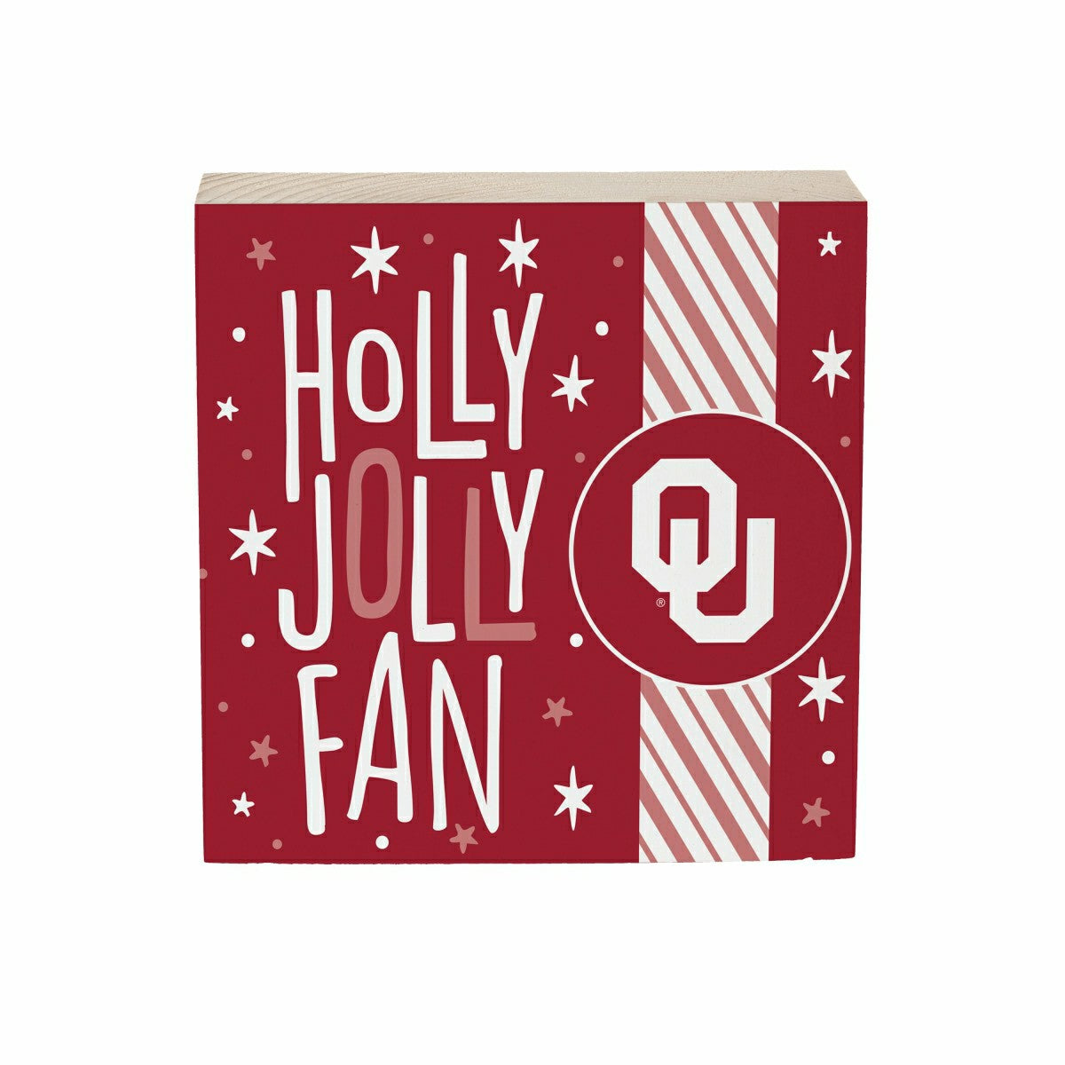 University of Oklahoma Block, Holiday, 6x6 - Collegiate Home