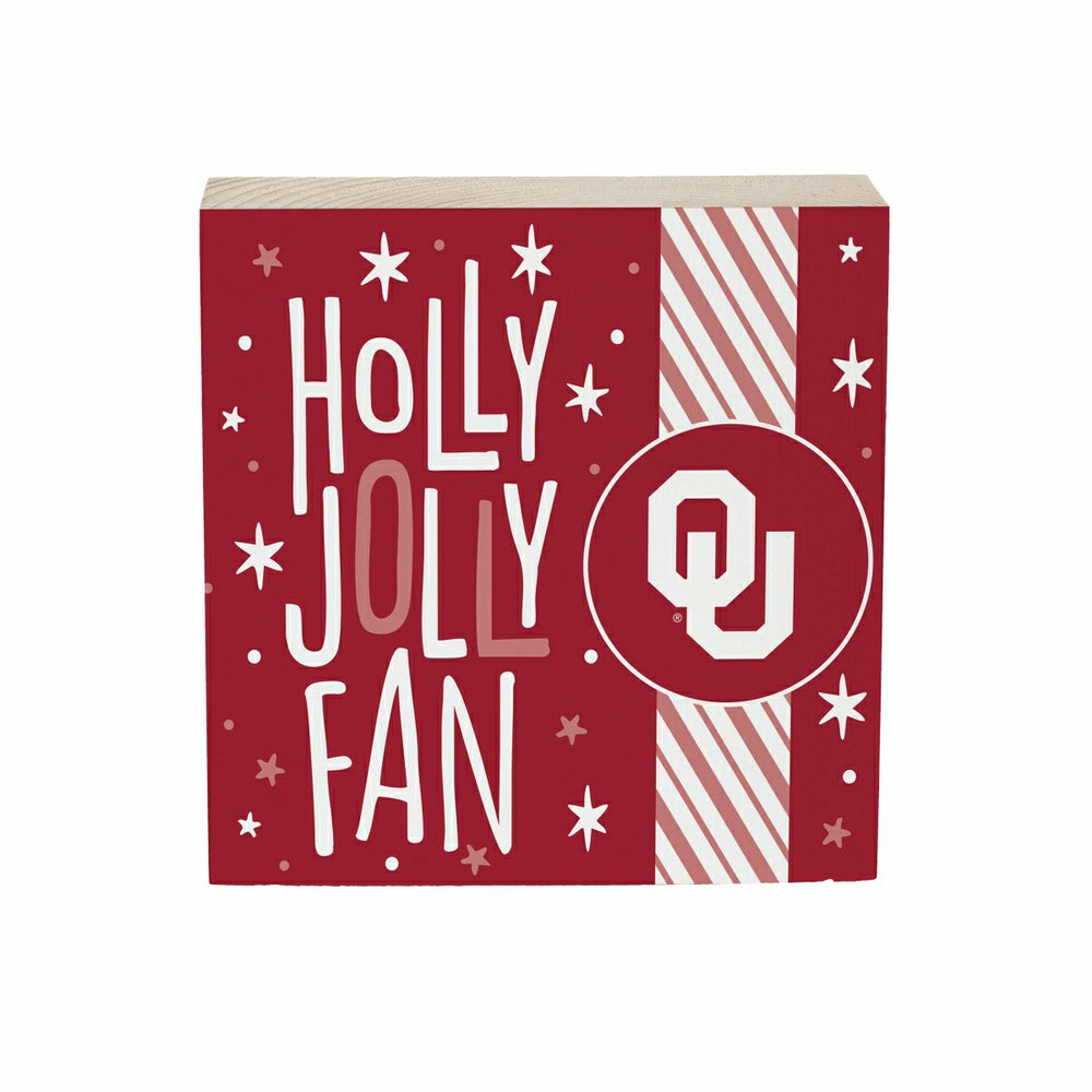 University of Oklahoma Block, Holiday, 6x6 - Collegiate Home