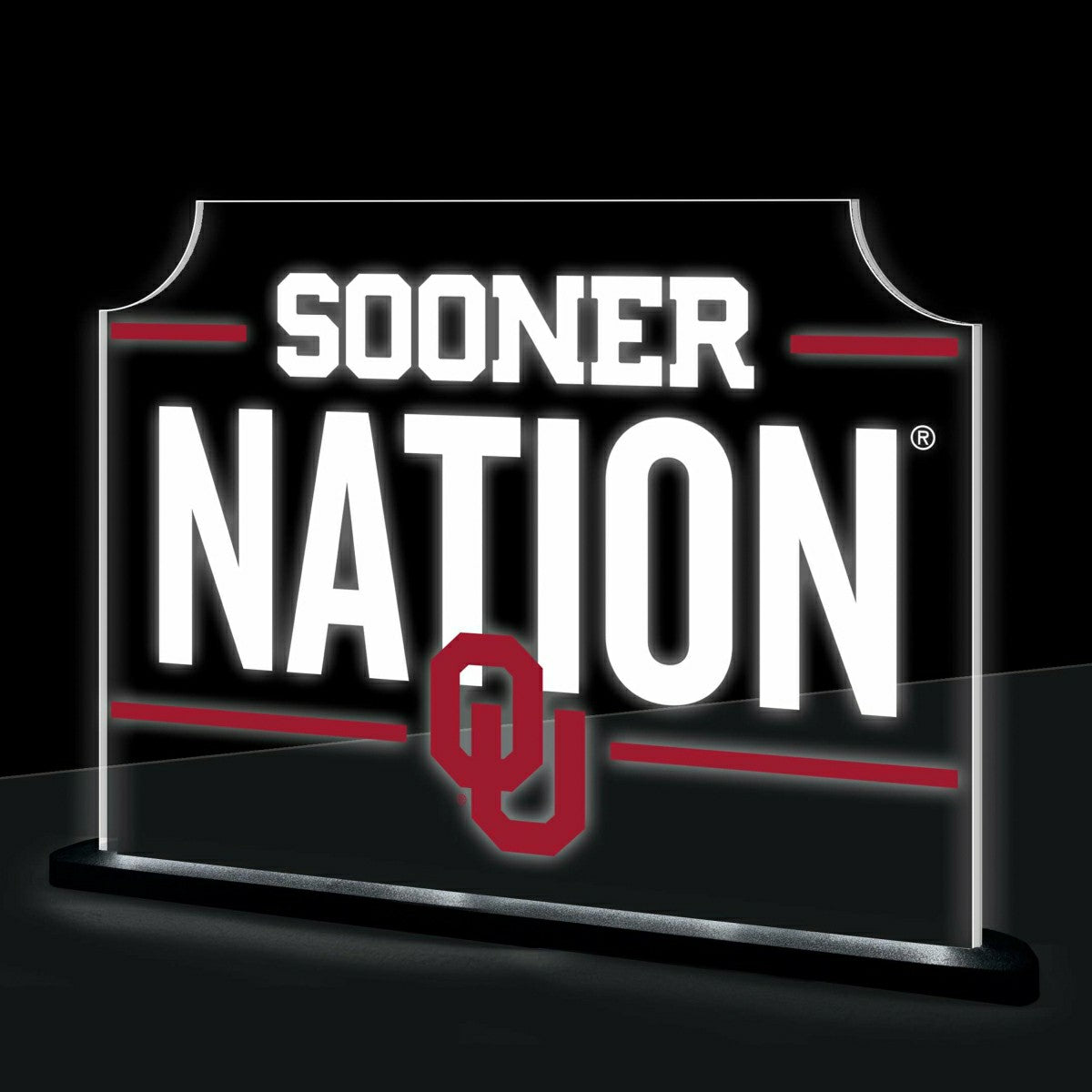 University of Oklahoma College Rectangle Desklite LED Decor - Collegiate Home