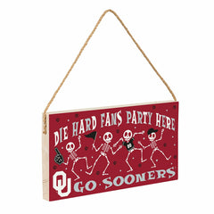 University of Oklahoma Halloween Wood Wall Sign, 6x11 - Collegiate Home