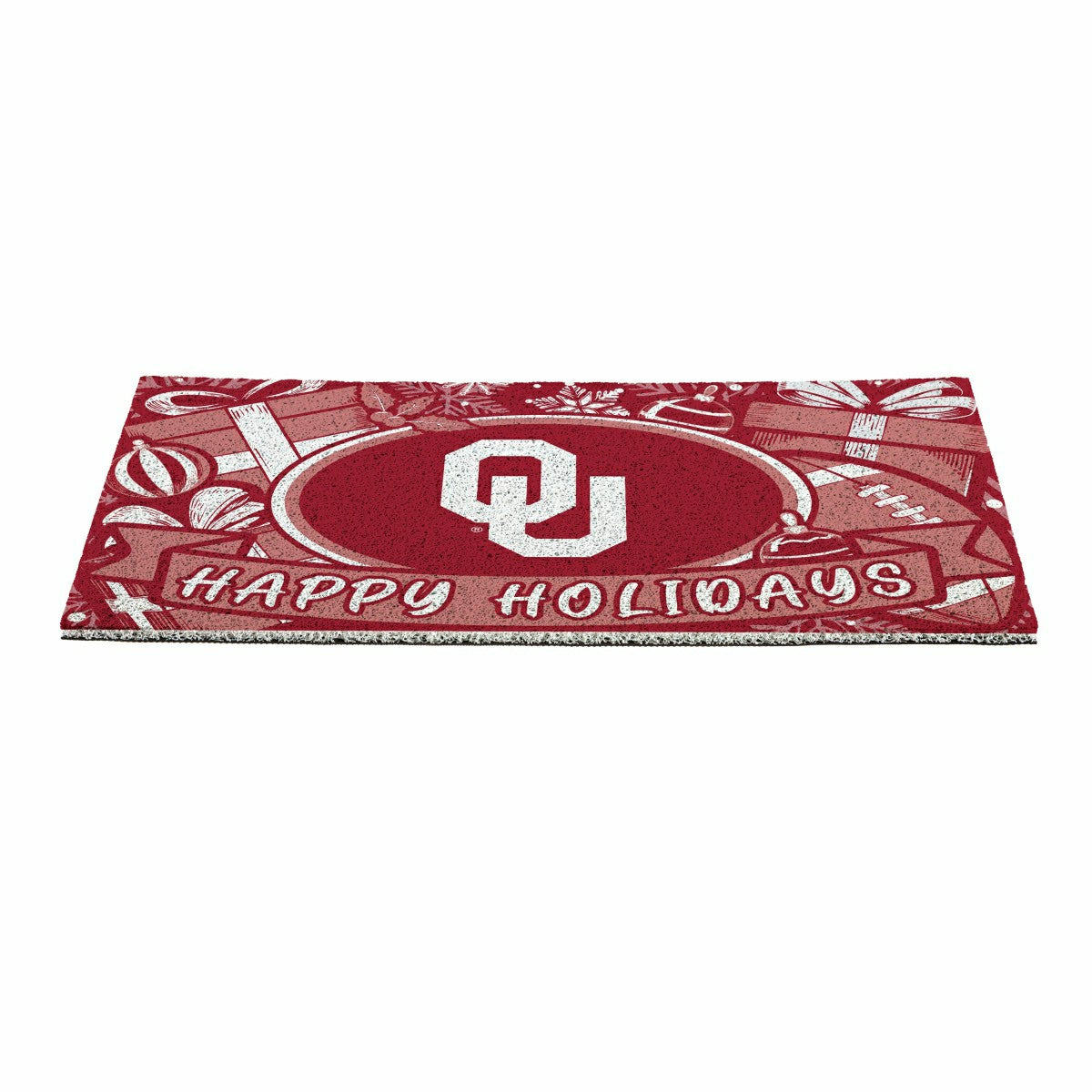 University of Oklahoma Holiday PVC Mat, 28"x16" - Collegiate