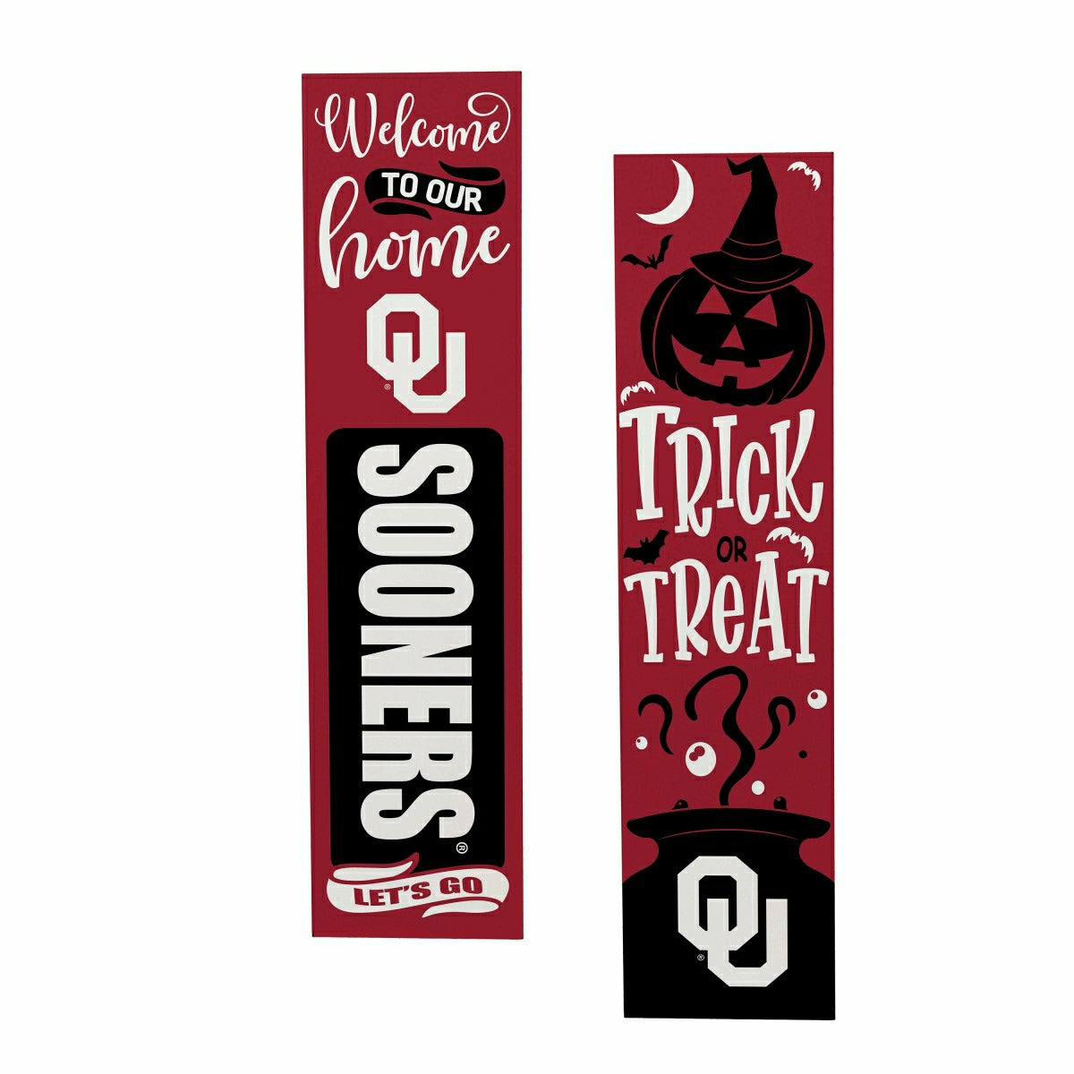 47" Double Sided Leaner, University of Oklahoma, Halloween - Collegiate Home