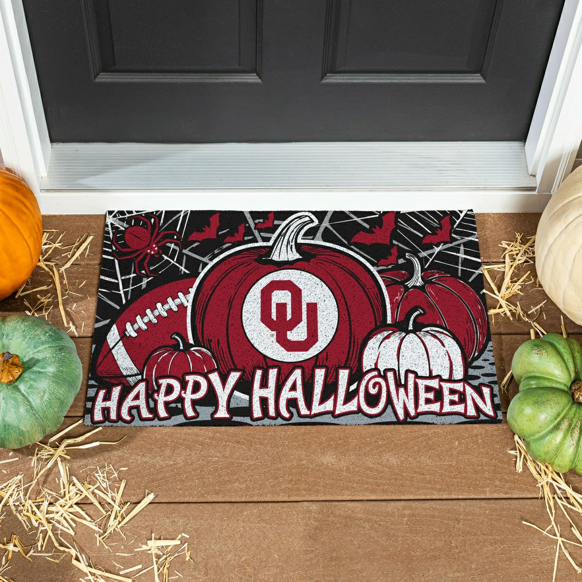 University of Oklahoma Halloween PVC Mat, 28"x16" - Collegiate