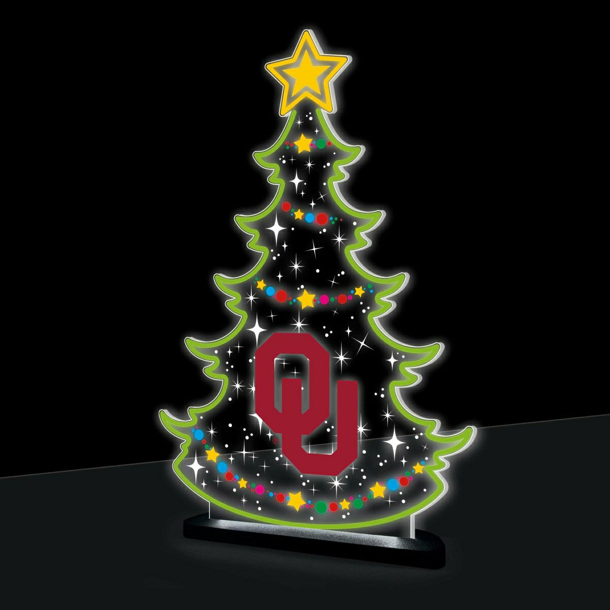 University of Oklahoma College Holiday Tree Desklite LED Decor - Collegiate Home