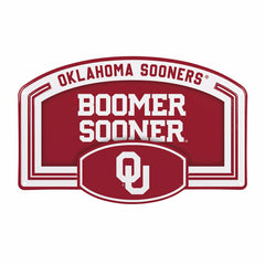 University of Oklahoma USA Embossed Steel Wall Sign, 11" x 17" - Collegiate Home