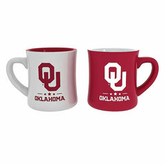 University of Oklahoma 10oz Ceramic Cup Set, 2pc - Collegiate Home
