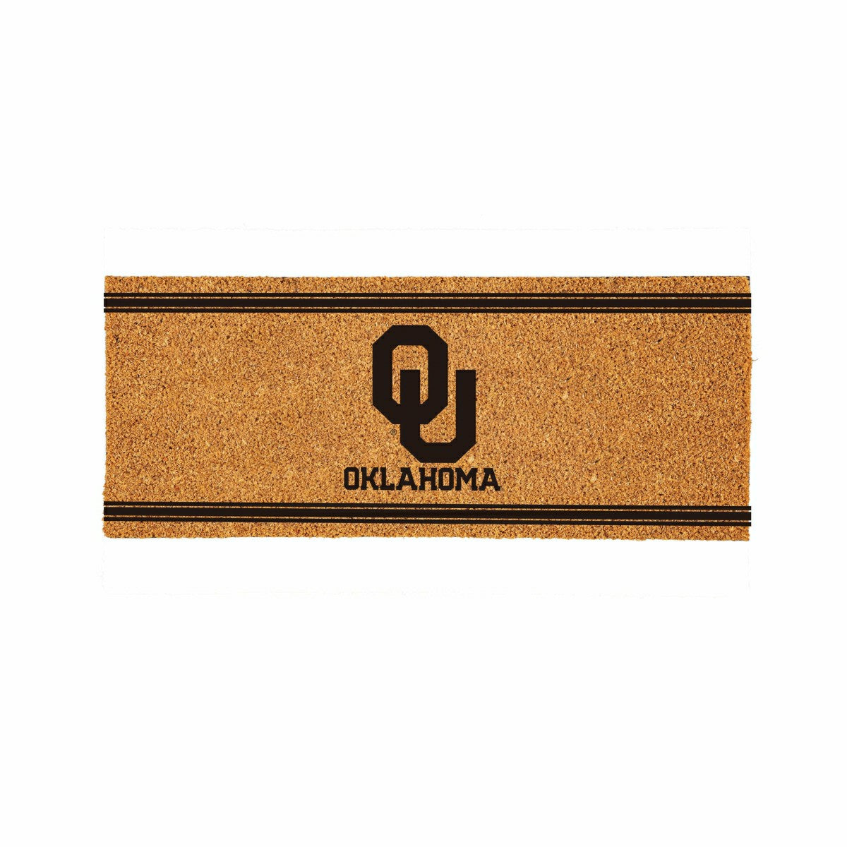 University of Oklahoma Extra Large One Color Coir Mat, 60"x24" - Collegiate