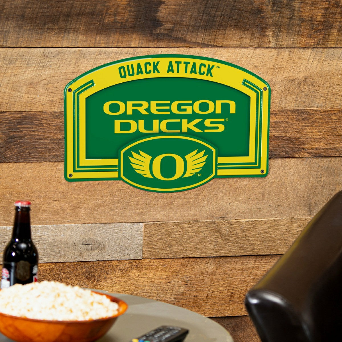 University of Oregon USA Embossed Steel Wall Sign, 11" x 17" - Collegiate Home