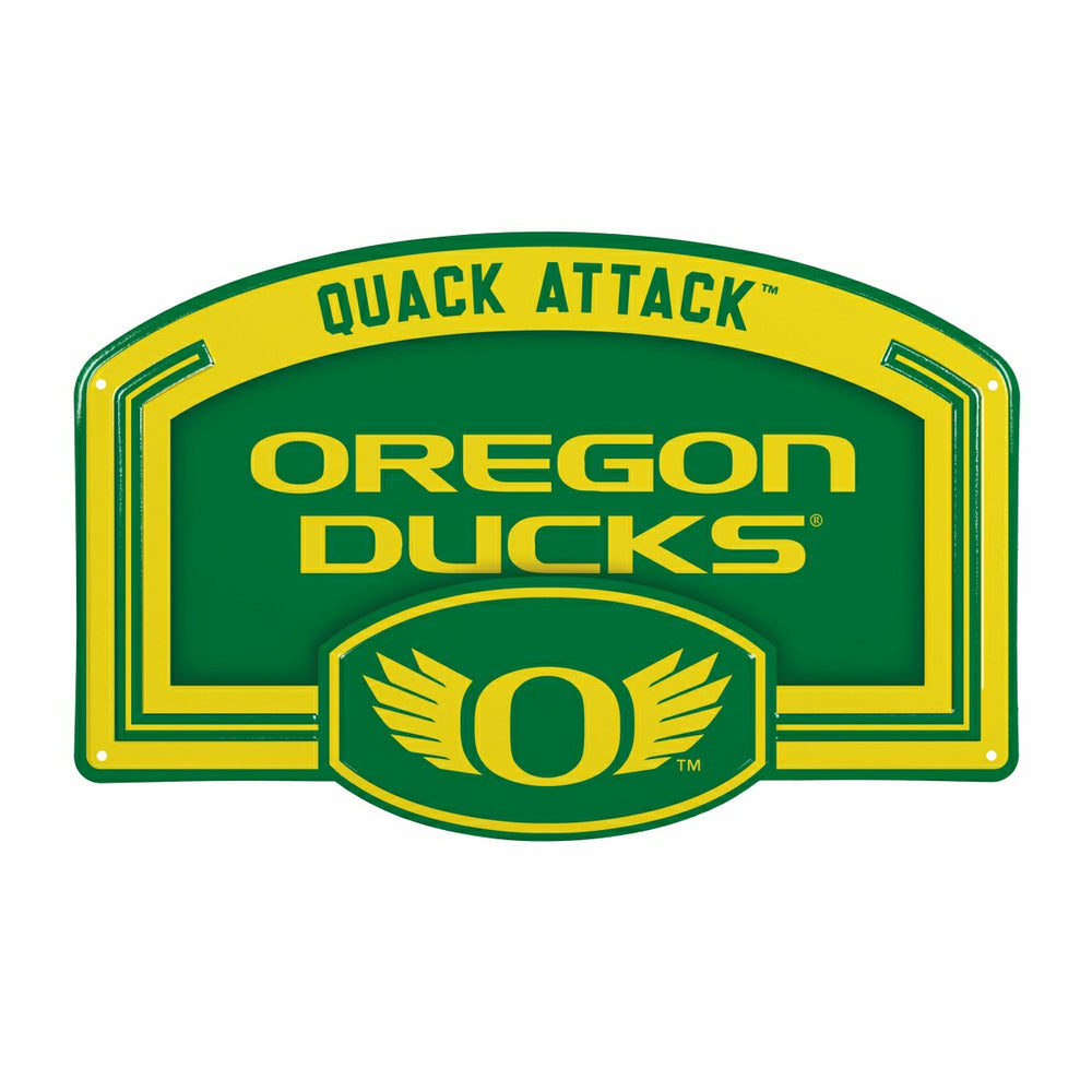 University of Oregon USA Embossed Steel Wall Sign, 11" x 17" - Collegiate Home