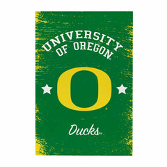 University of Oregon Wood Wall Sign, 16x24 - Collegiate Home