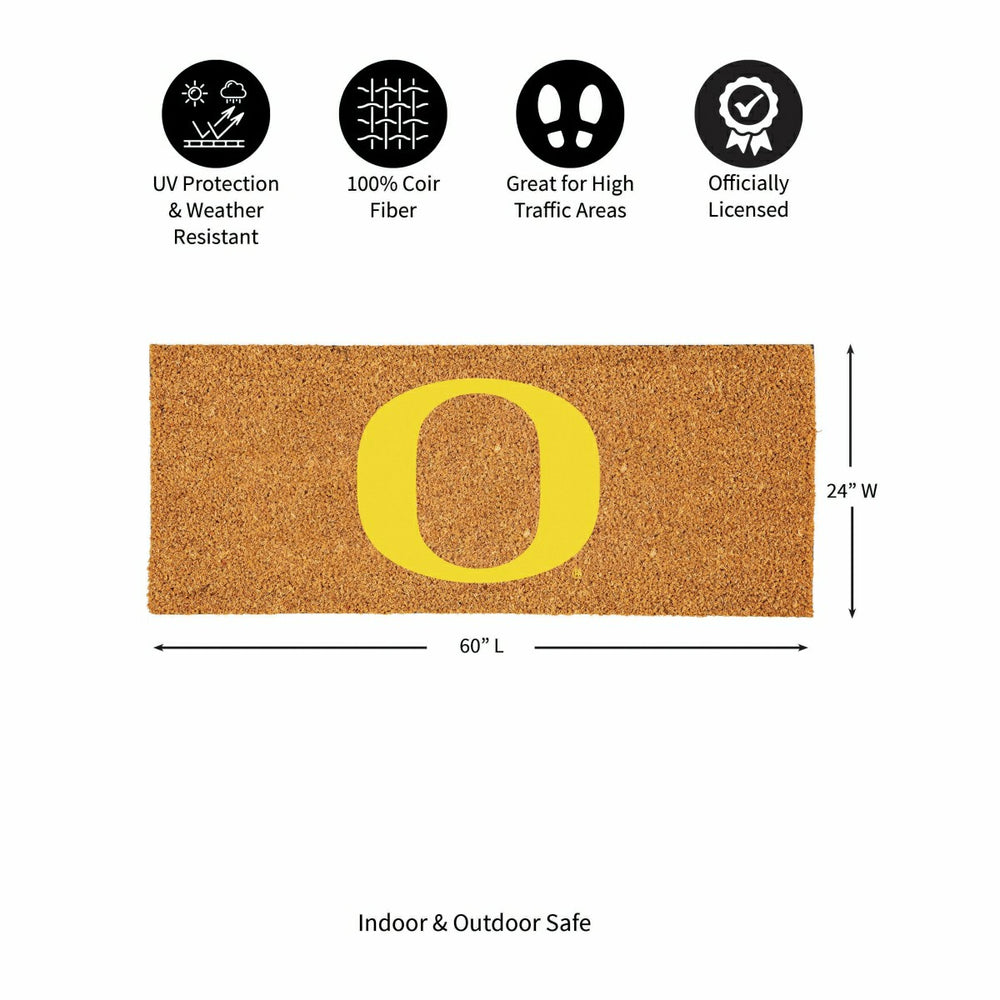 University of Oregon Extra Large Full Color Coir Mat, 60"x24" - Collegiate