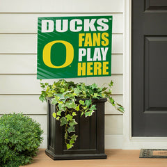 University of Oregon Coroplast Yard Sign "Fans Play Here" - Collegiate Home