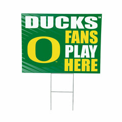 University of Oregon Coroplast Yard Sign "Fans Play Here" - Collegiate Home