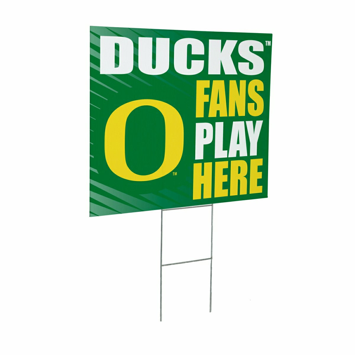 University of Oregon Coroplast Yard Sign "Fans Play Here" - Collegiate Home