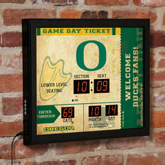 Scoreboard Wall Clock, Oregon - Collegiate Home