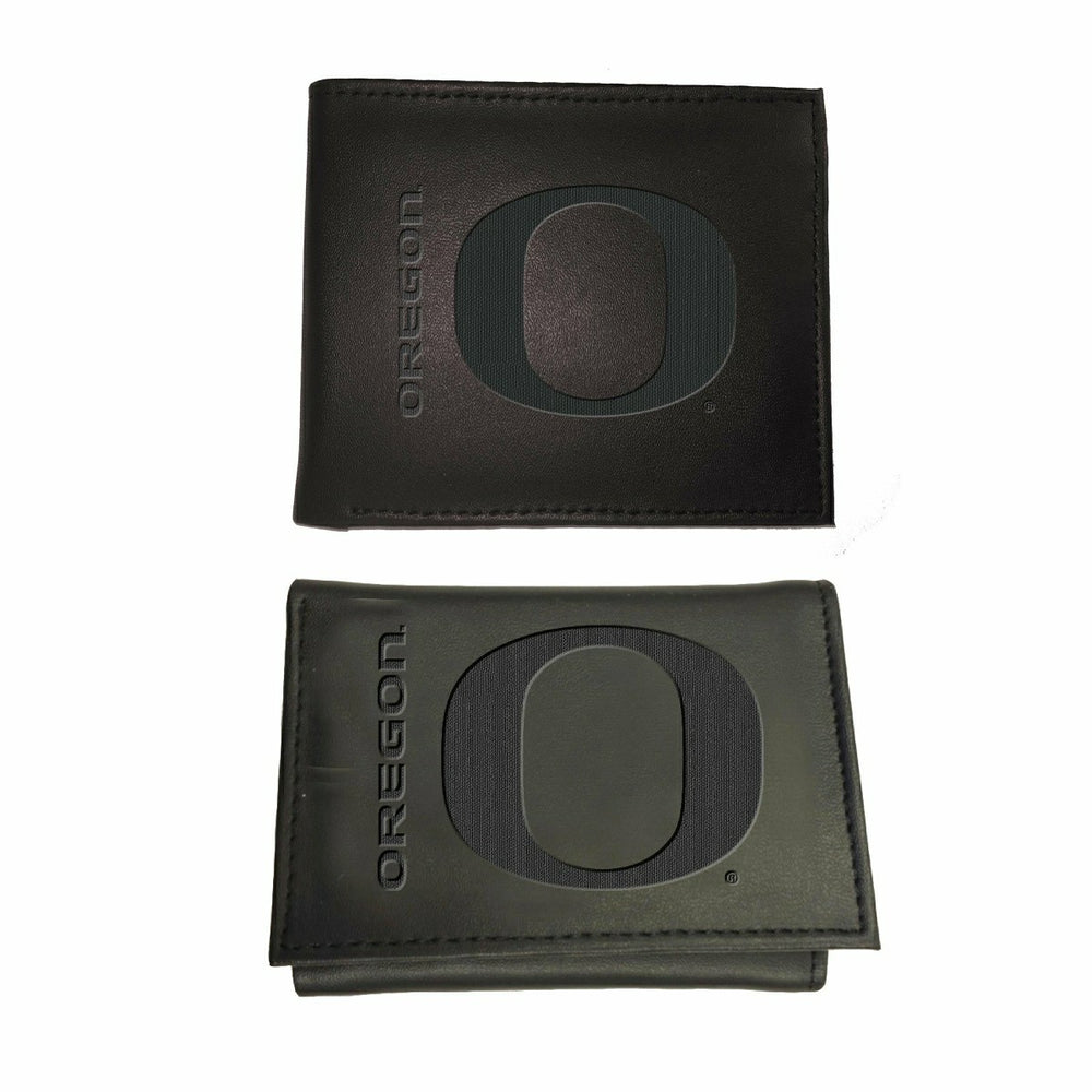 University of Oregon, Bi-Fold and Tri-Fold Wallet Gift Set, Black - Collegiate Home