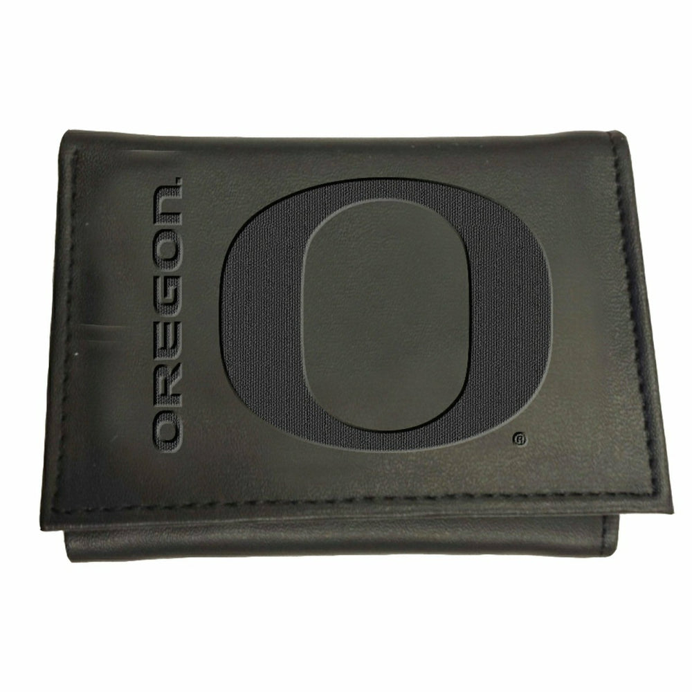 Leather Oregon Ducks Tri-fold Wallet - Collegiate Home