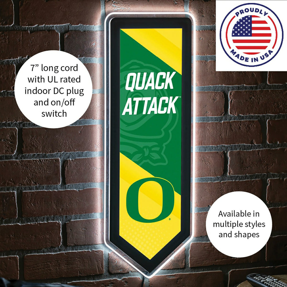 LED Wall Decor, Pennant, University of Oregon - Collegiate Home