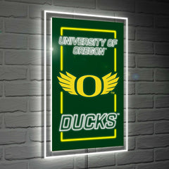 University of Oregon College Rectangle Neolite LED Decor - Collegiate Home
