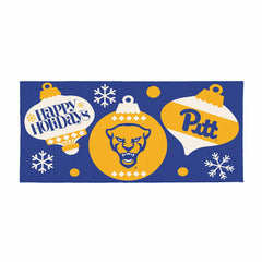 University of Pittsburgh Holiday Flocked Coir Sassafras Switch Mat, 22 - Collegiate