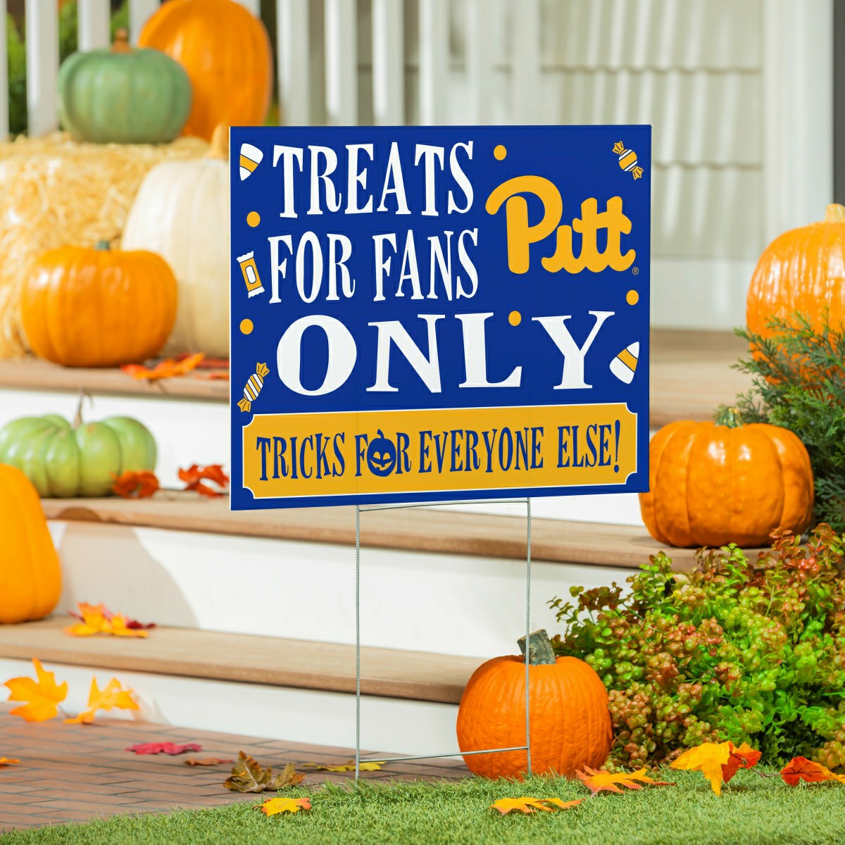 University of Pittsburgh Yard Sign, Halloween Treats for Fans - Collegiate Home