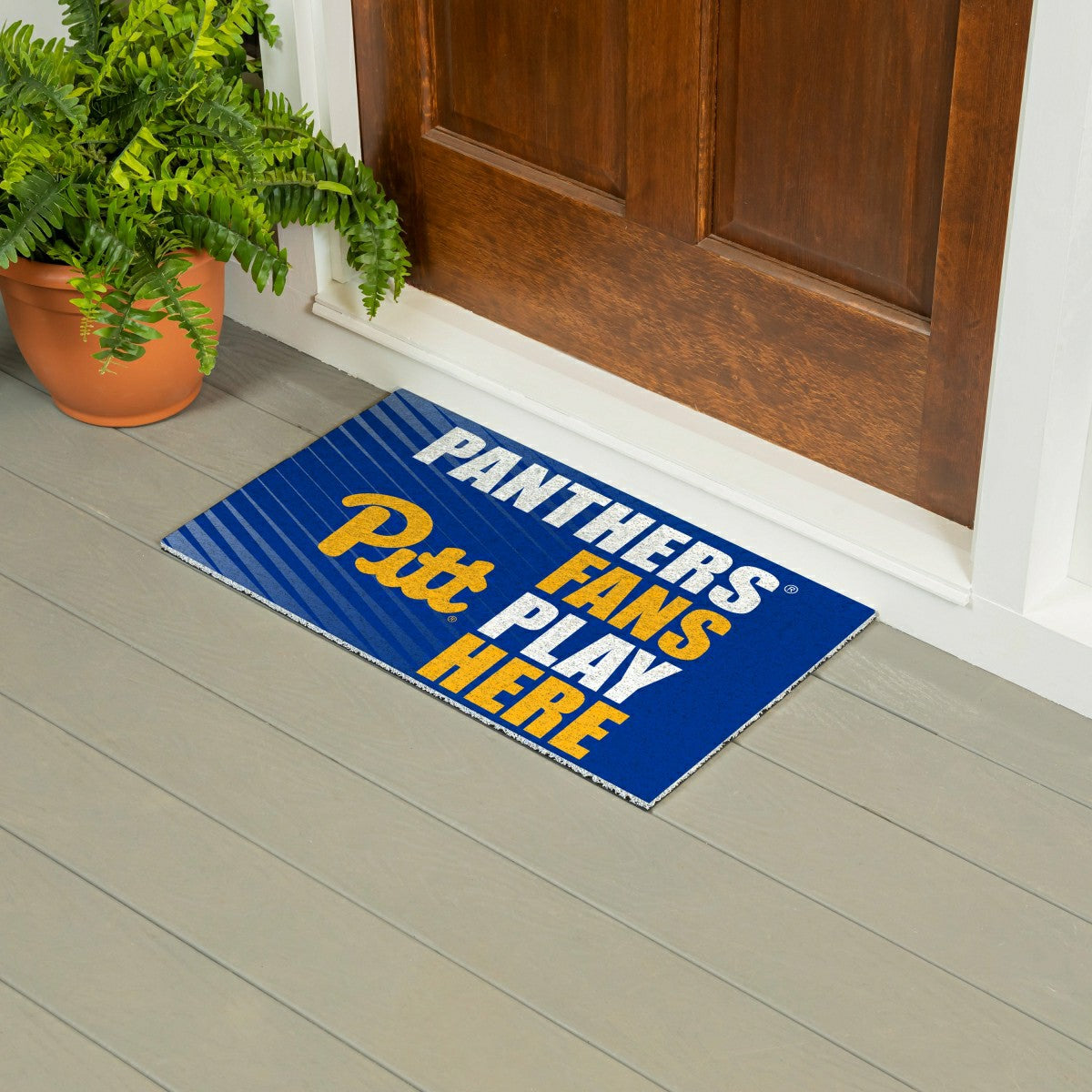 University of Pittsburgh Fan Mat, 28"x16" - Collegiate