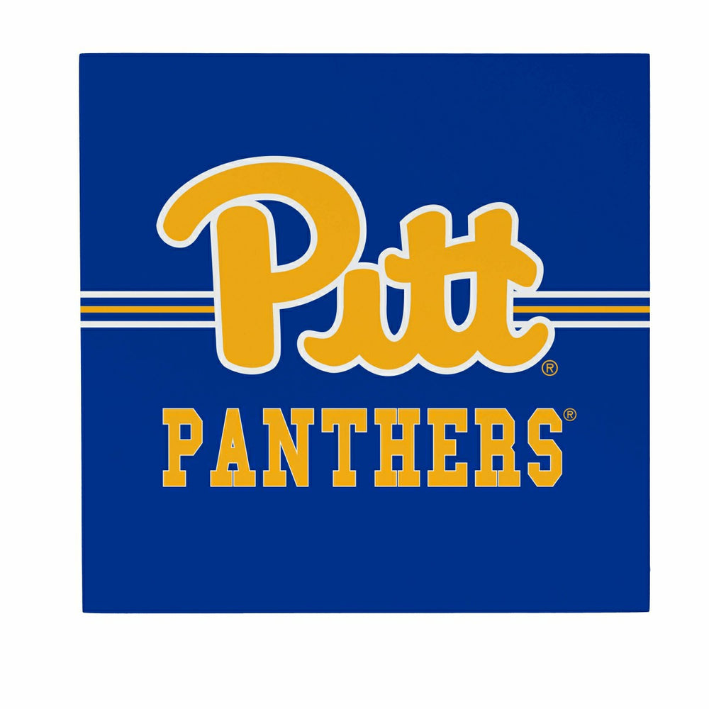 University of Pittsburgh Wood Wall Sign, 12x12 - Collegiate Home
