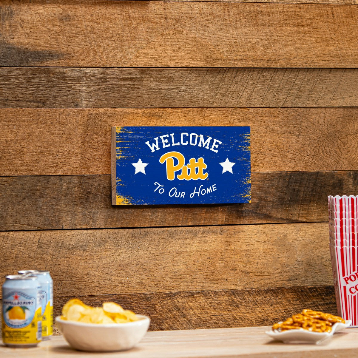 University of Pittsburgh Wood Wall Sign, 6x11 - Collegiate Home